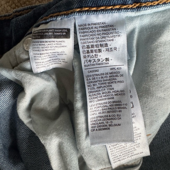 Levi’s 505 Regular Fit Straight Leg Blue Denim Jeans Medium Wash Size 34x32 - Picture 5 of 8